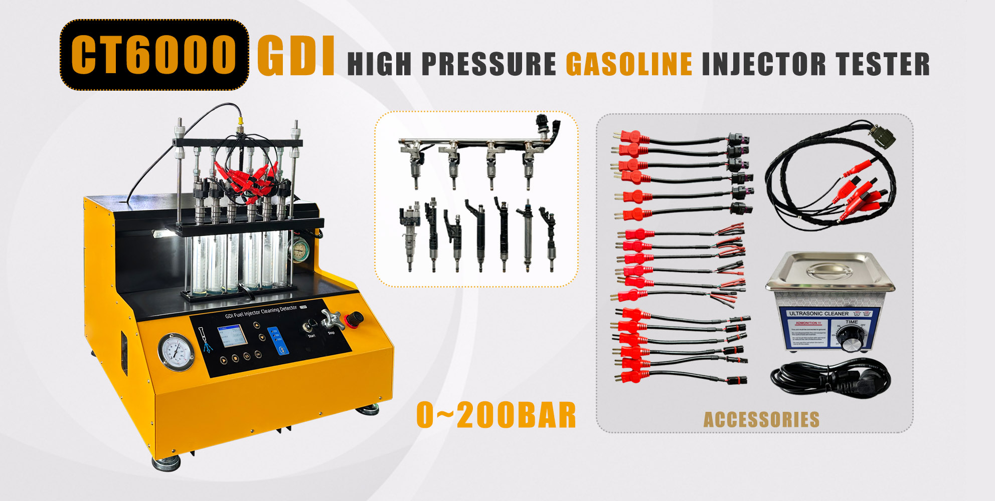 CT6000 GDI high pressure injector tester